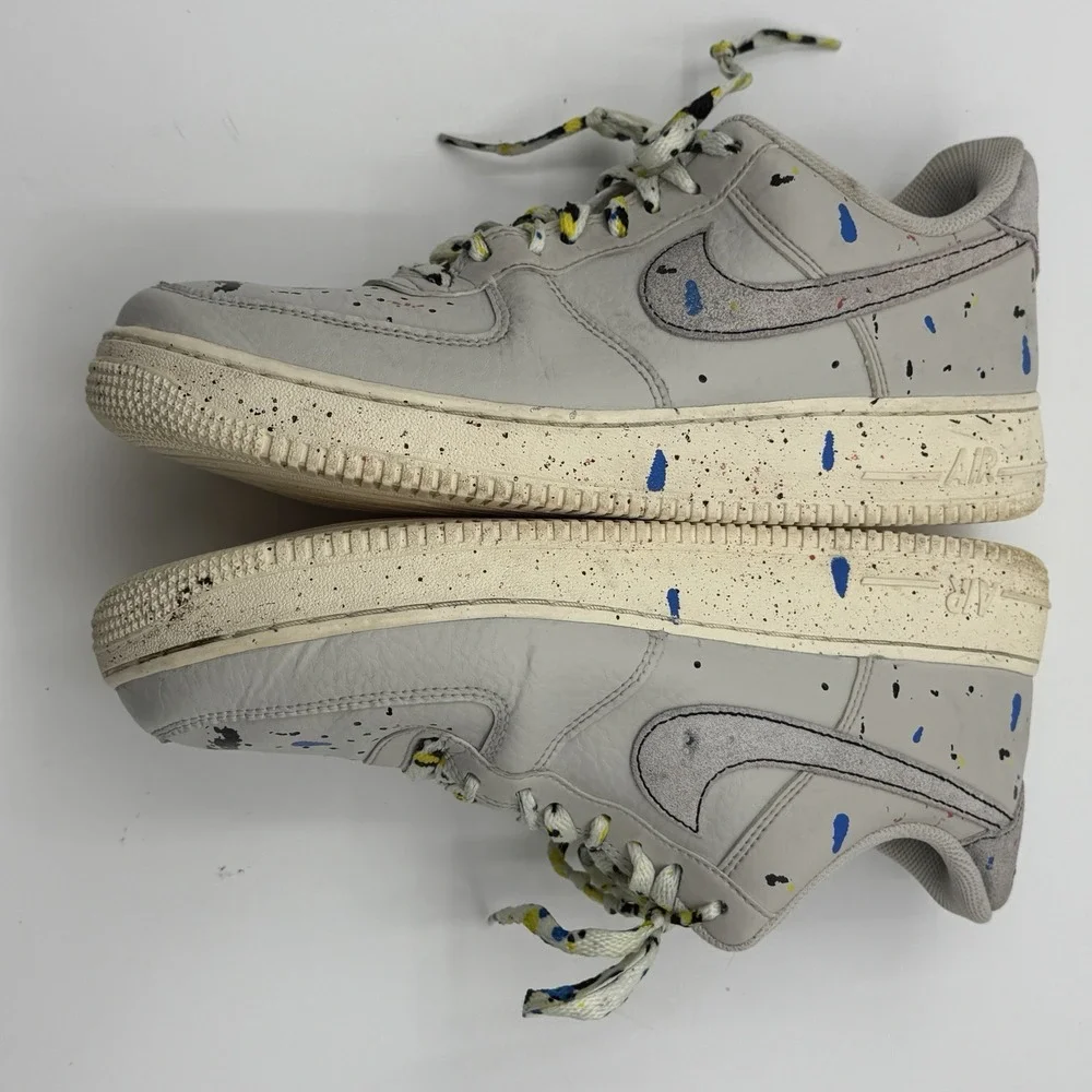 Nike Air Force 1 Low '07‎ LV8 Paint Splatter 2021 Size 8.5 CZ0339-100 Sneakers